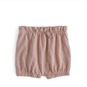 Pehr organic baby bloomers / shorts in soft peony